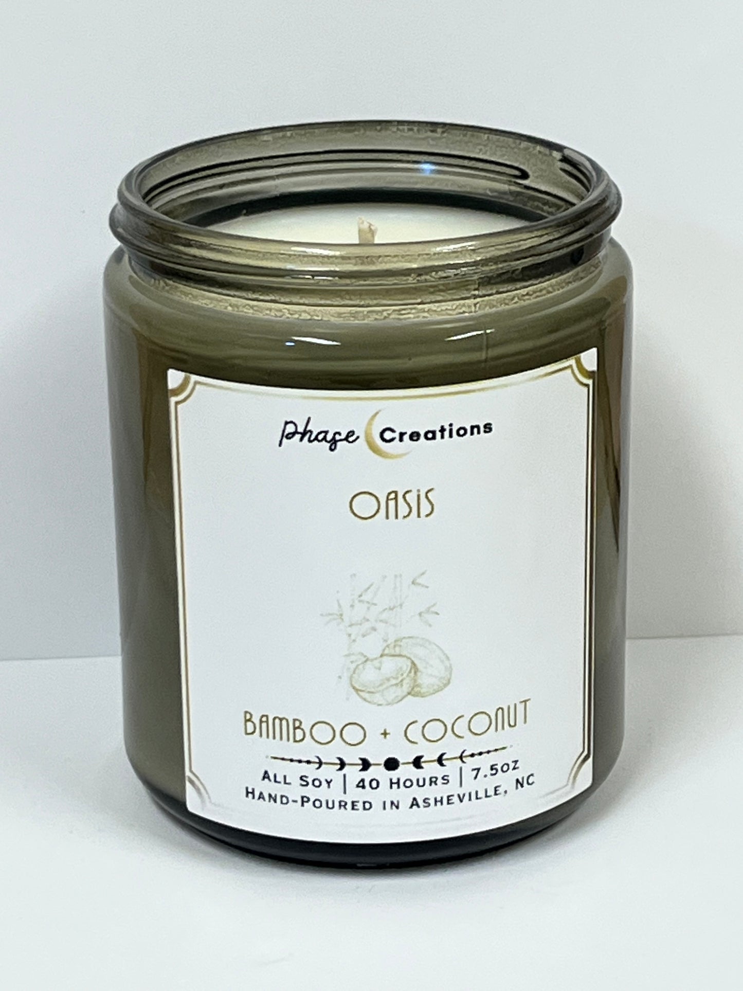 OASIS ~ Bamboo + Coconut | Hand-poured Premium Soy Candle