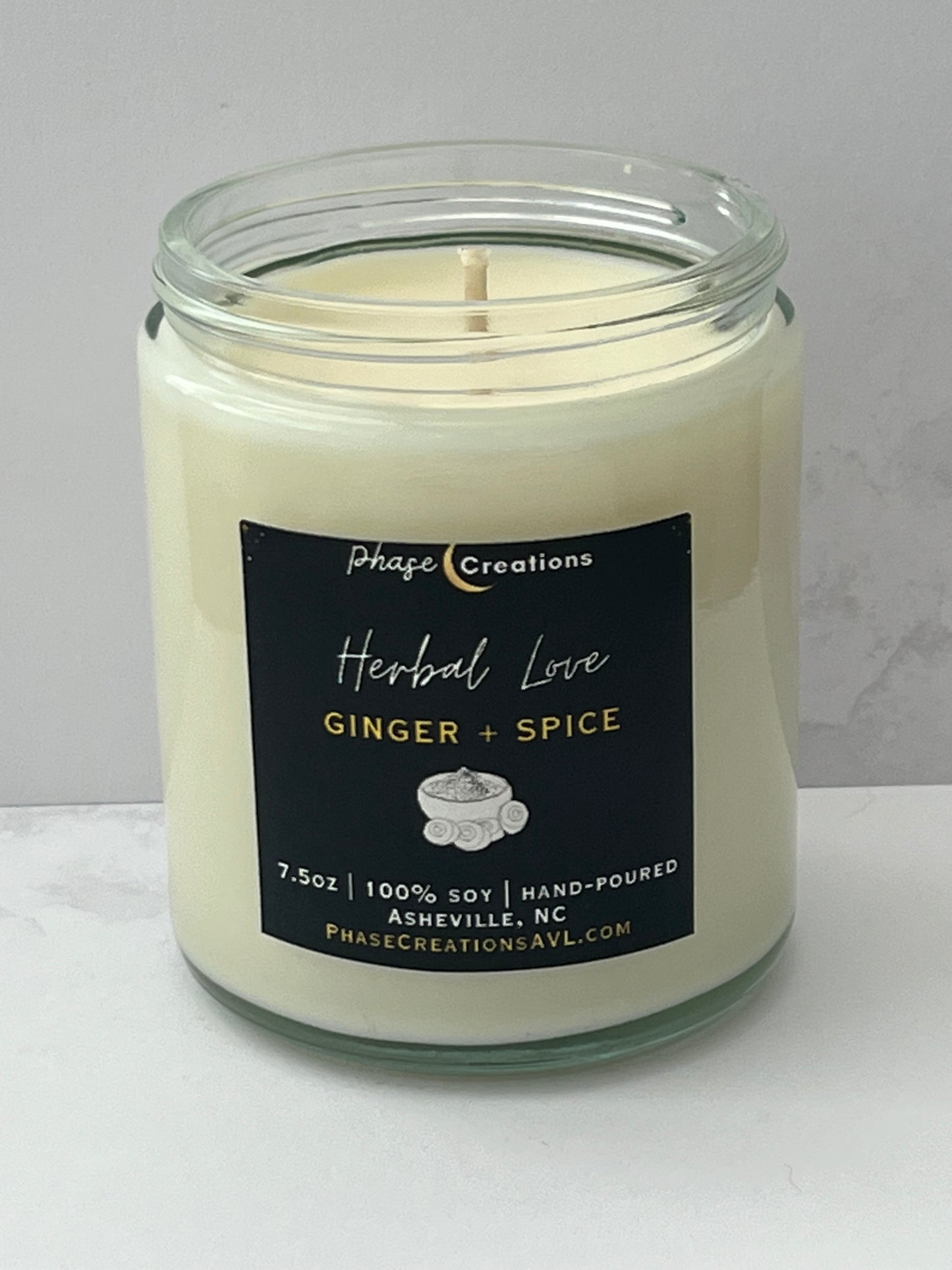 HERBAL LOVE ~ Ginger + Spice | Hand-poured Premium Soy Candle