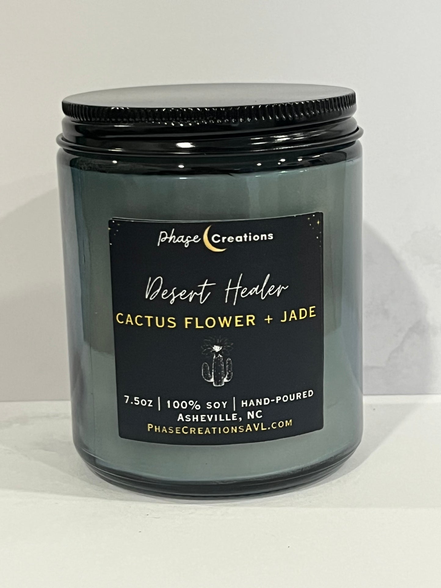 DESERT HEALER ~ Cactus Flower + Jade Scent | Hand-poured Premium Soy Candle