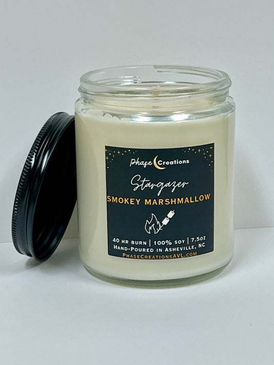 STARGAZER ~ Smokey Marshmallow| Hand-poured Premium Soy Candle
