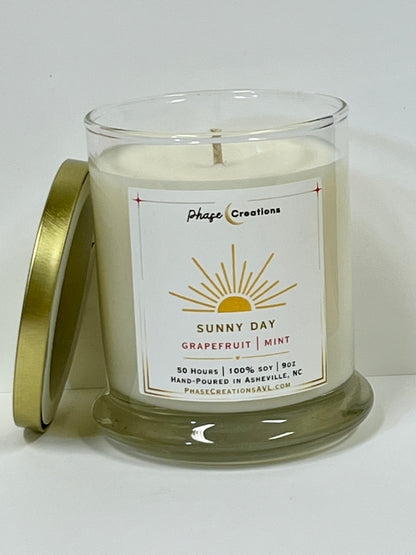SUNNY DAY ~ Grapefruit + Mint | Hand-poured Premium Soy Candle