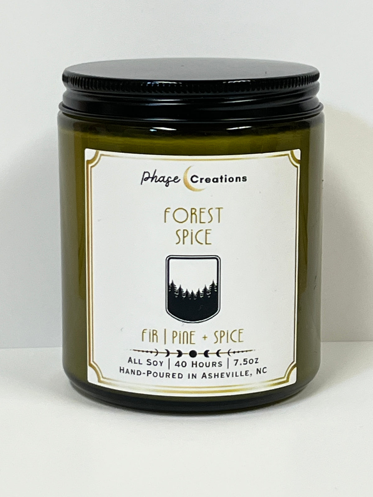 FOREST SPICE ~ Fire, Pine + Spice | 40 Hour ~ Hand-poured premium Soy Candle