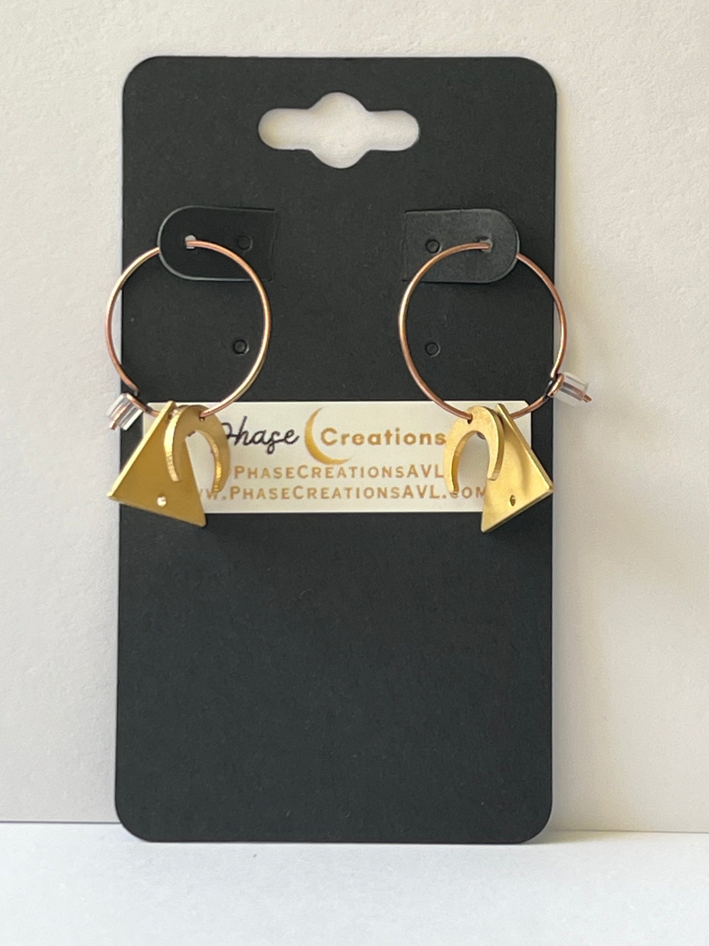 CRESCENT MOON MOUNTAIN MINI HOOPS (ACP)| Earrings