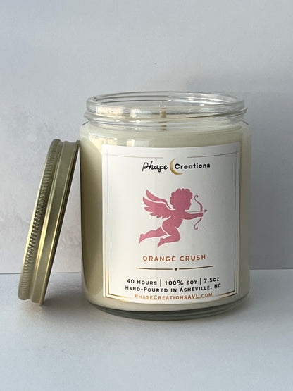 Valentine’s Candle | CUPID ~ Orange Crush | Hand-poured Premium Soy Candle