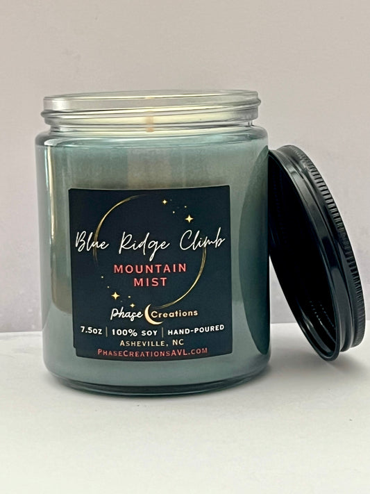 BLUE RIDGE CLIMB ~ Mountain Mist | Hand-poured Premium Soy Candle