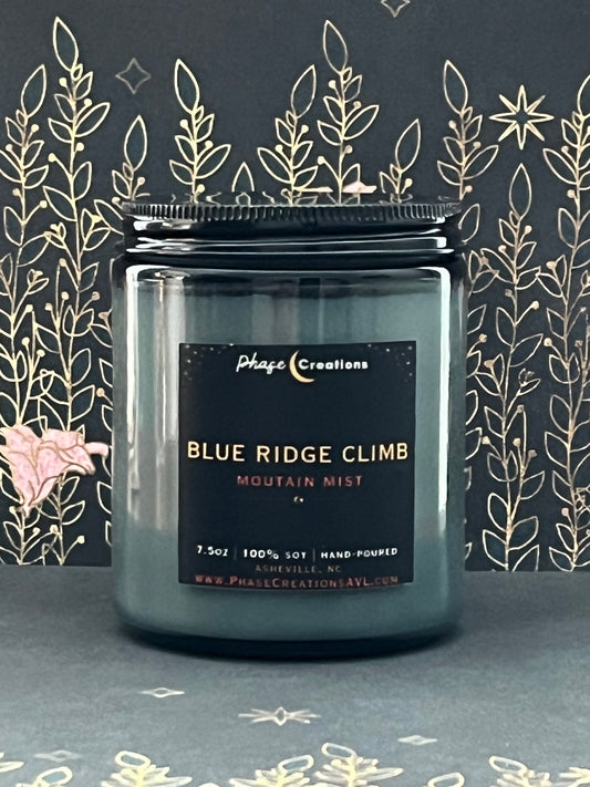 BLUE RIDGE CLIMB ~ Mountain Mist Scent | Hand-poured Premium Soy Candle