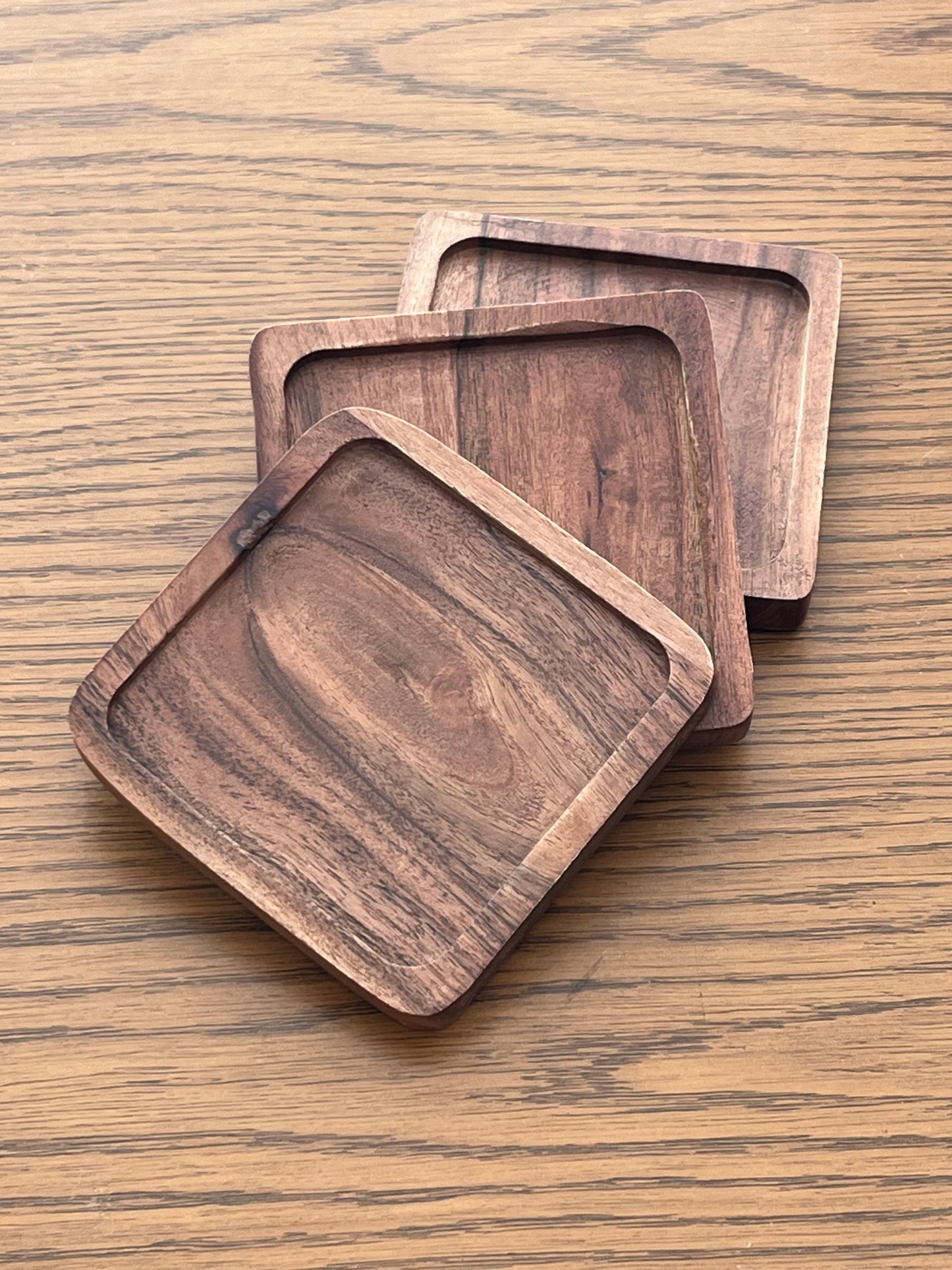 Square Wooden Candle Coaster | Single Peice