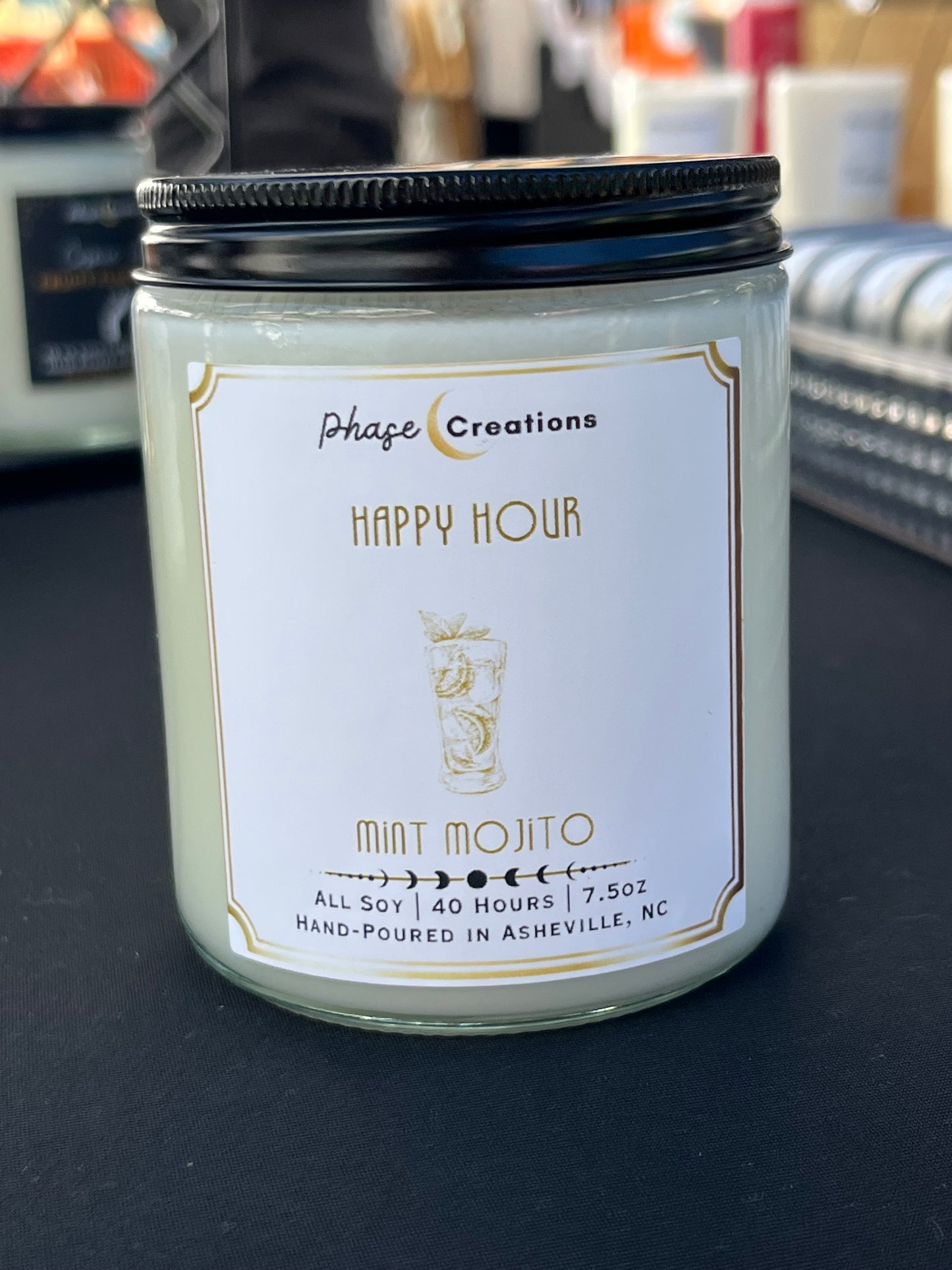 HAPPY HOUR ~ Mint Mojito | 40 Hour ~ Hand-poured premium Soy Candle