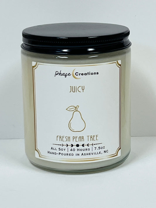 JUICY ~ Fresh Pear Tree | 40 Hour ~ Hand-poured premium Soy Candle