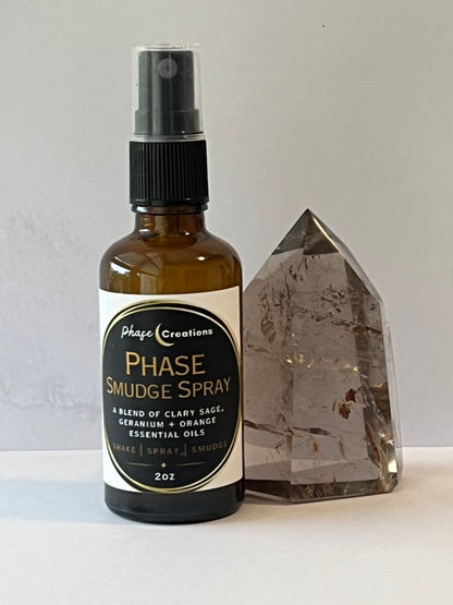 PHASE CREATIONS’ SMUDGE SPRAY | Essential Oil Body + Room Spray