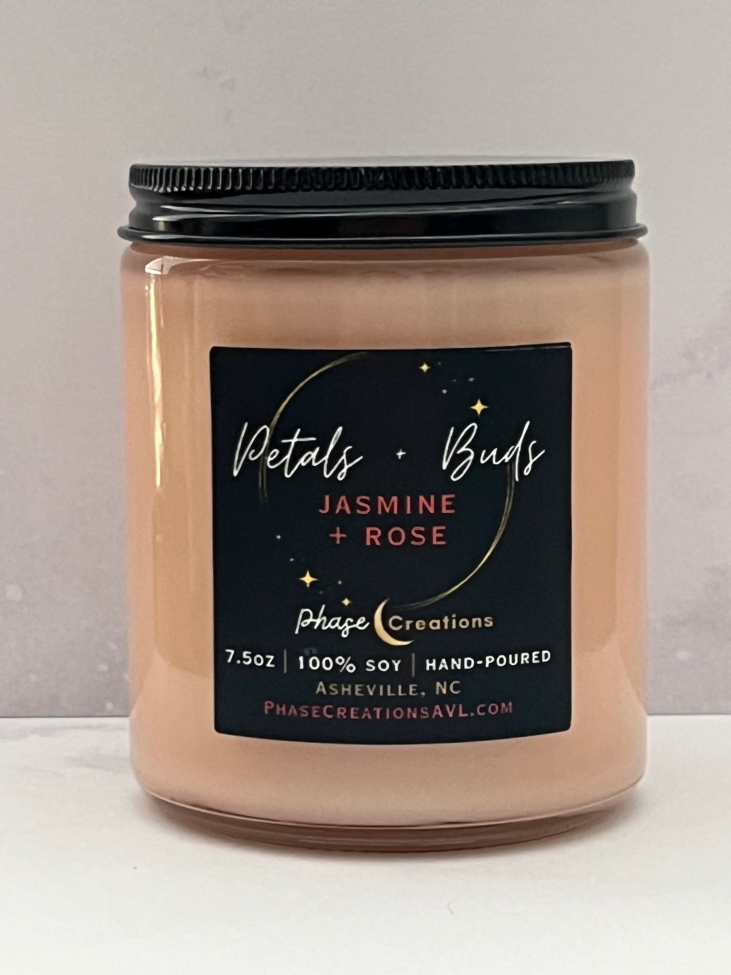 PETALS + BUDS ~ Jasmine Rose | Hand-poured Premium Soy Candle