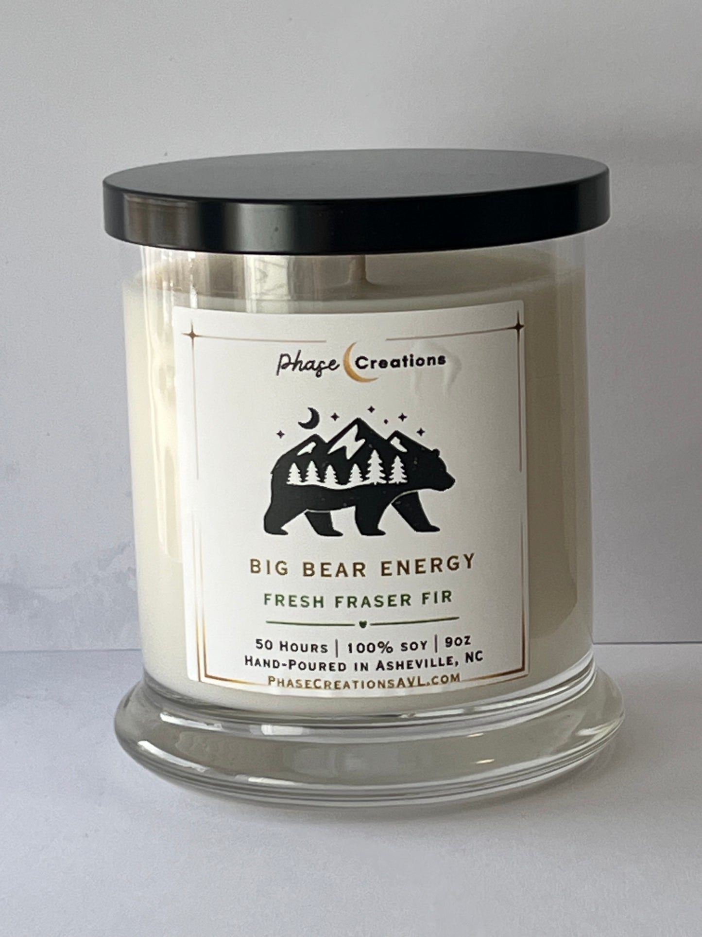BIG BEAR ENERGY ~ Fresh Fraser Fir | Hand-poured Premium Soy Candle