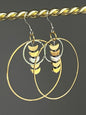 CRESCENT MOON ORBIT HOOP-DANGLES | Earrings