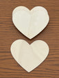 Heart Shaped Thin Wooden Candle Coaster | Single Peice