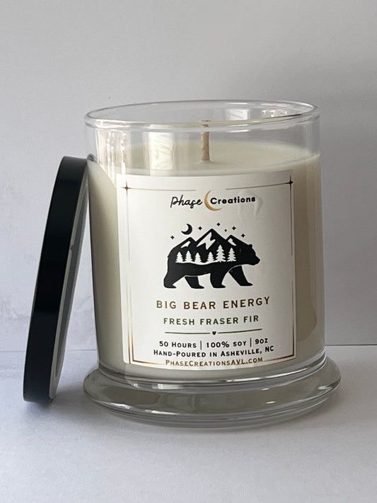 BIG BEAR ENERGY ~ Fresh Fraser Fir | Hand-poured Premium Soy Candle