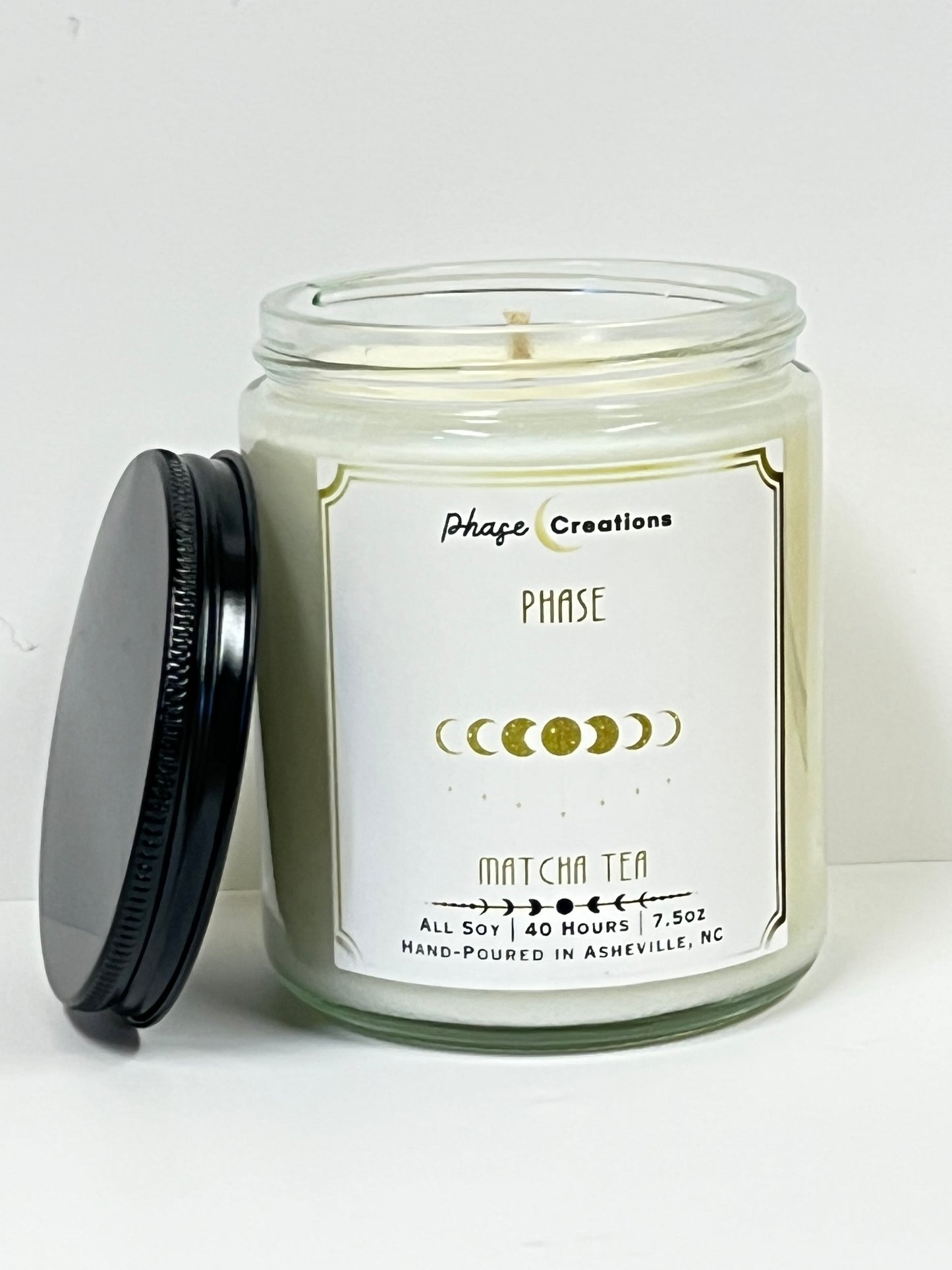 PHASE ~ Matcha Tea | 40 Hour ~ Hand-poured premium Soy Candle