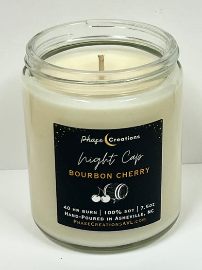 NIGHT CAP ~ Bourbon Cherry | Hand-poured Premium Soy Candle