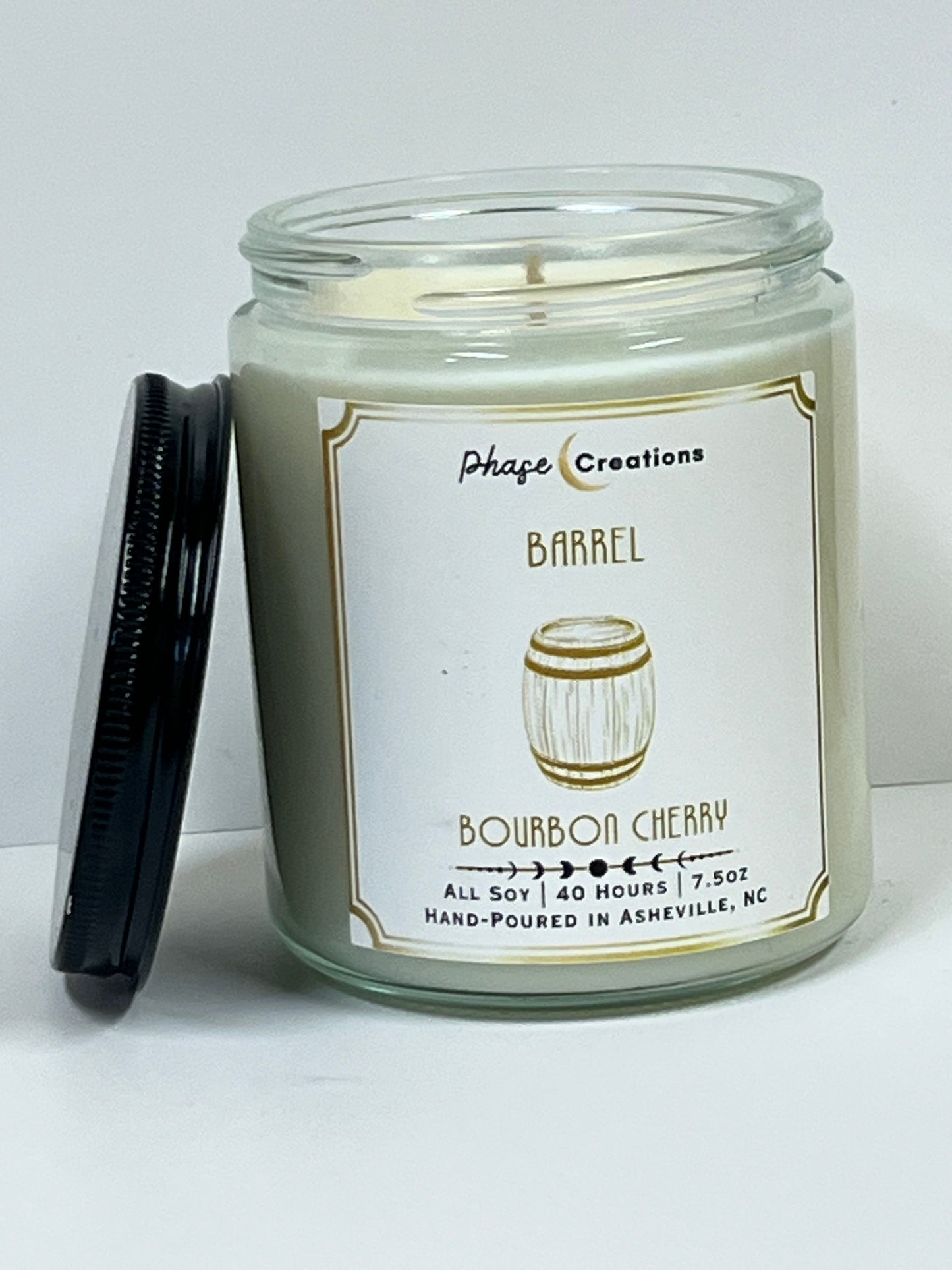 BARREL ~ Bourbon Cherry | 40 Hour ~ Hand-poured premium Soy Candle