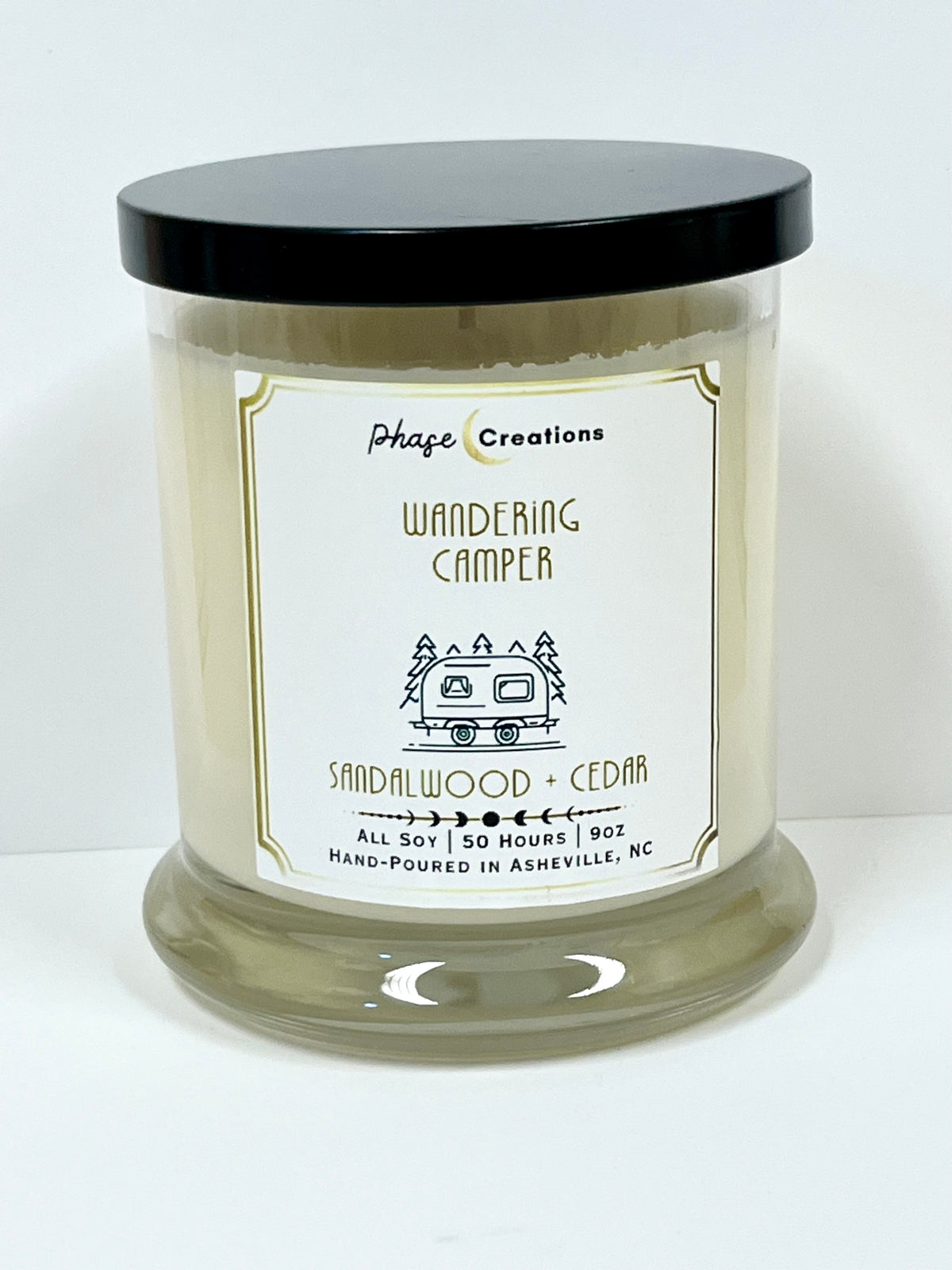 WANDERING CAMPER~ Sandalwood + Cedar | 50 Hour ~ Hand-poured premium Soy Candle