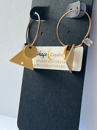 FULL MOON MOUNTAIN MINI HOOPS (ACP)| Earrings
