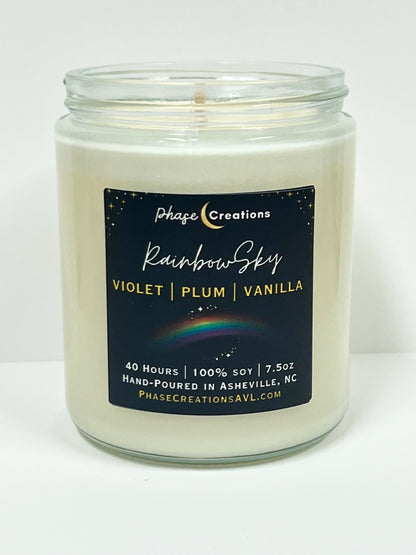 RAINBOW SKY ~ Violet, Plum + Vanilla | 40 Hour ~ Hand-poured premium Soy Candle