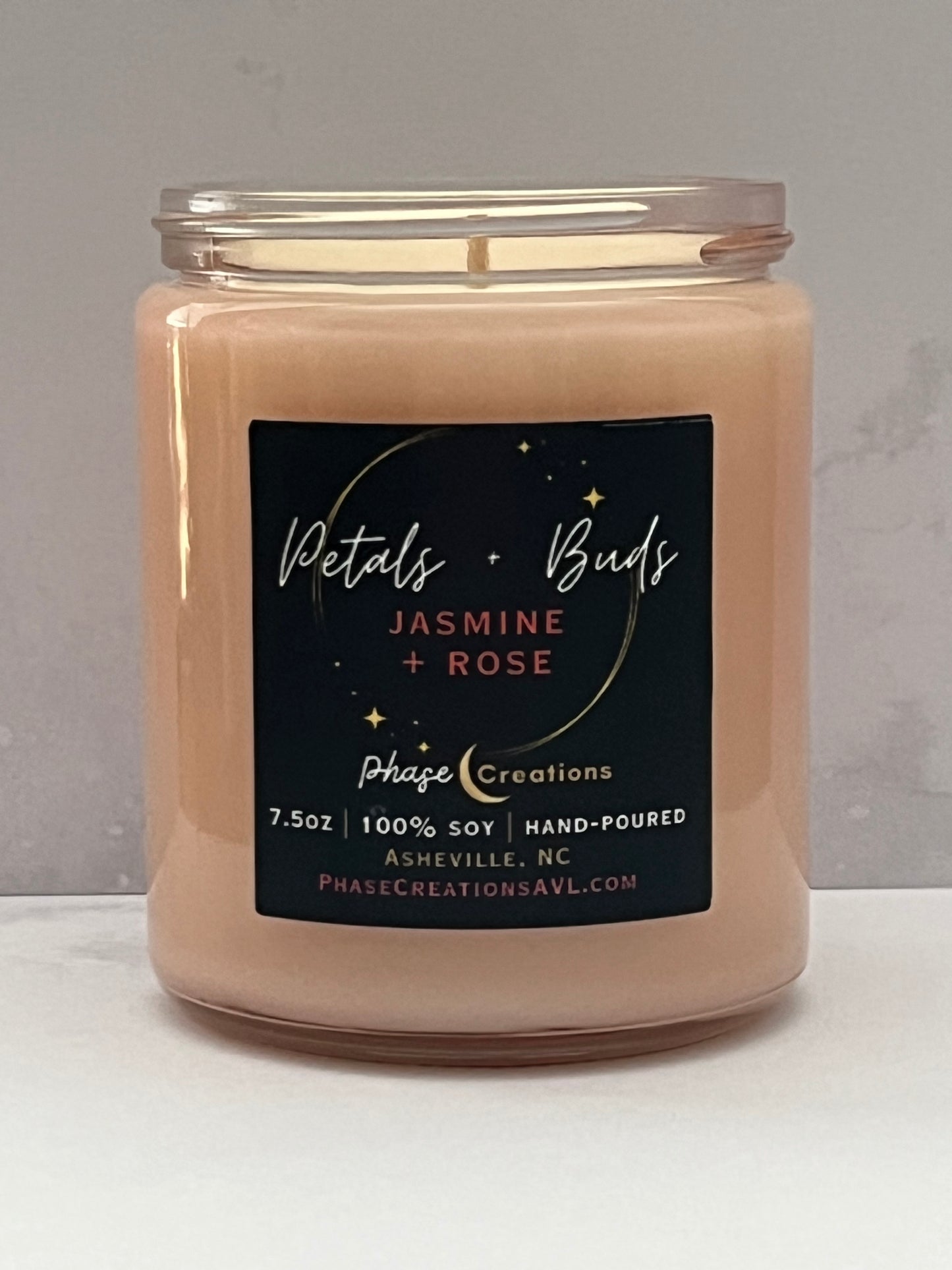 PETALS + BUDS ~ Jasmine Rose | Hand-poured Premium Soy Candle