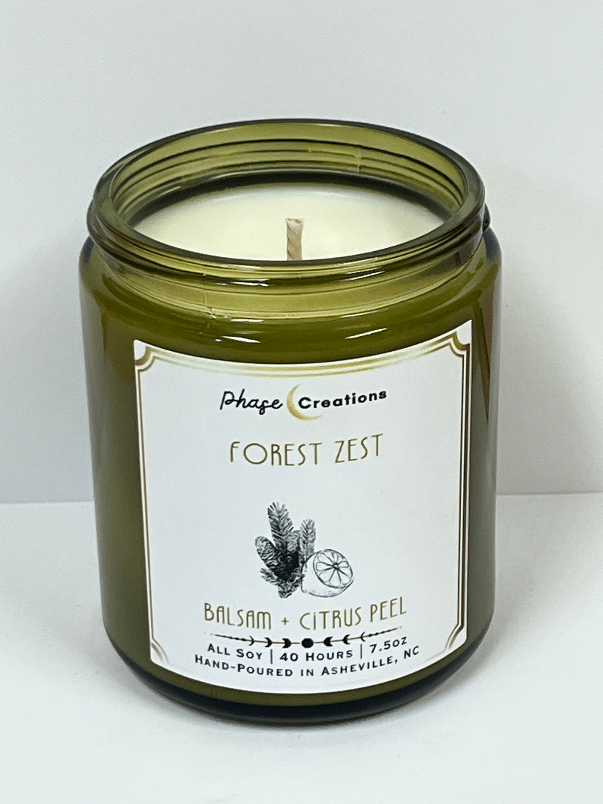 FOREST ZEST ~ Balsam + Citrus Peel | 40 Hour ~ Hand-poured premium Soy Candle