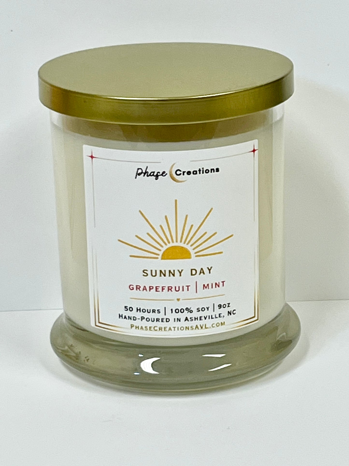 SUNNY DAY ~ Grapefruit + Mint | Hand-poured Premium Soy Candle