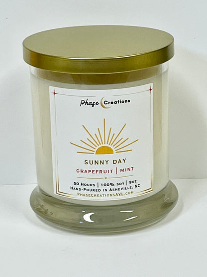 SUNNY DAY ~ Grapefruit + Mint | Hand-poured Premium Soy Candle