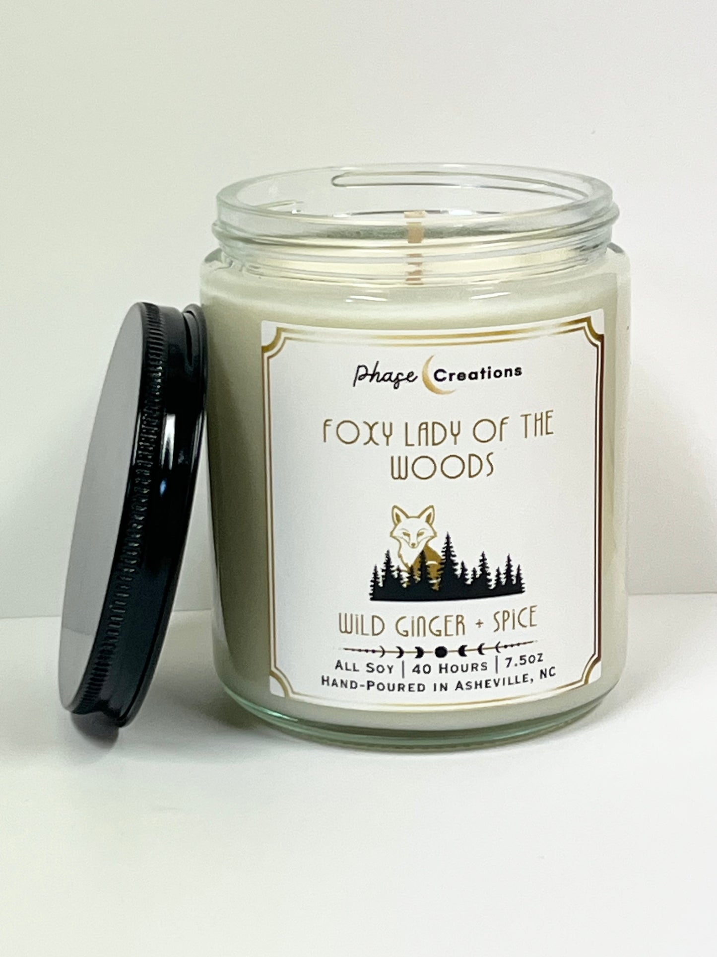 FOXY LADY OF THE WOODS ~ Wild Ginger + Spice | 40 Hour ~ Hand-poured premium Soy Candle