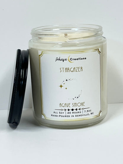 STARGAZER ~ Agave Smoke | 40 Hour ~ Hand-poured premium Soy Candle