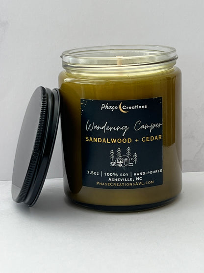 WANDERING CAMPER ~ Sandalwood + Cedar | Hand-poured Premium Soy Candle
