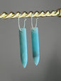 AMAZONITE PUFF HOOP | GEMSTONE CRYSTAL Earrings