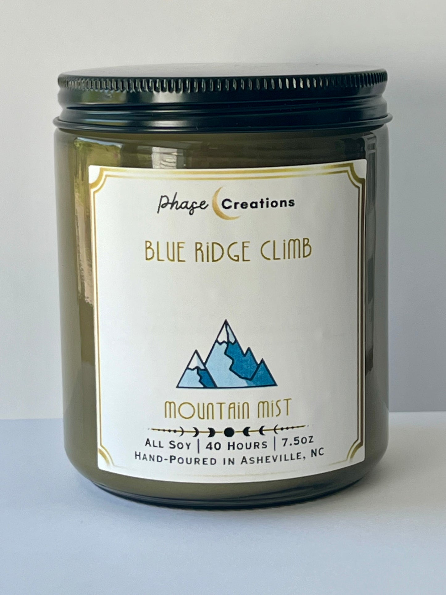 BLUE RIDGE CLIMB ~ Mountain Mist | 40 Hour ~ Hand-poured premium Soy Candle