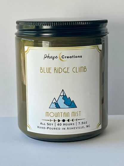 BLUE RIDGE CLIMB ~ Mountain Mist | 40 Hour ~ Hand-poured premium Soy Candle