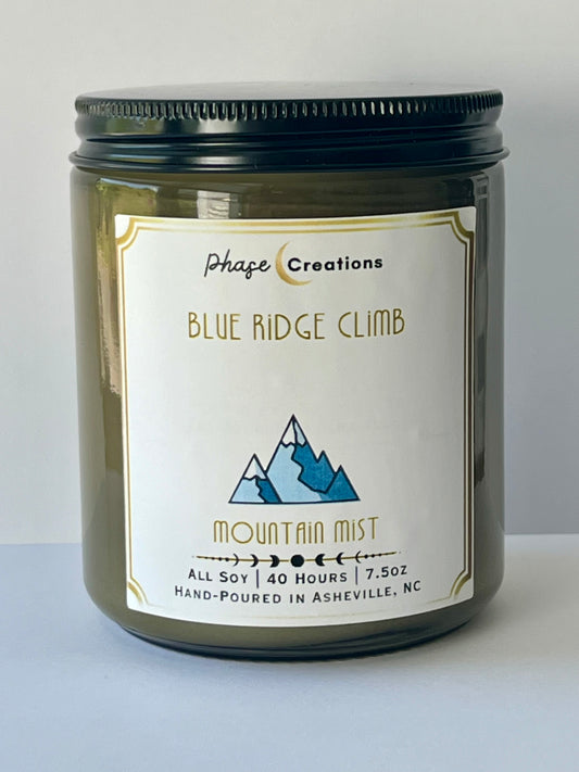BLUE RIDGE CLIMB ~ Mountain Mist | 40 Hour ~ Hand-poured premium Soy Candle