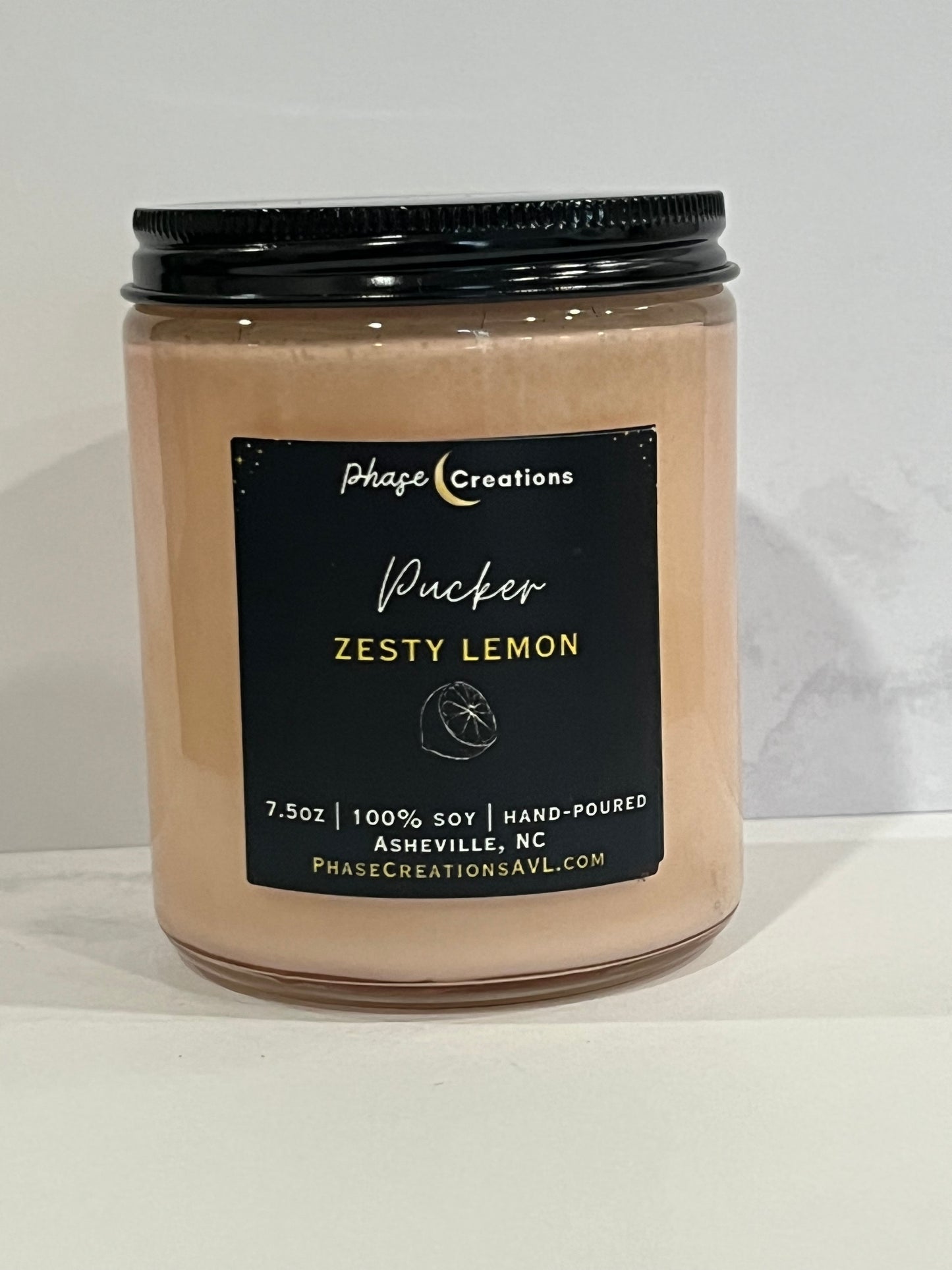 PUCKER ~ Zesty Lemon | Hand-poured Premium Soy Candle
