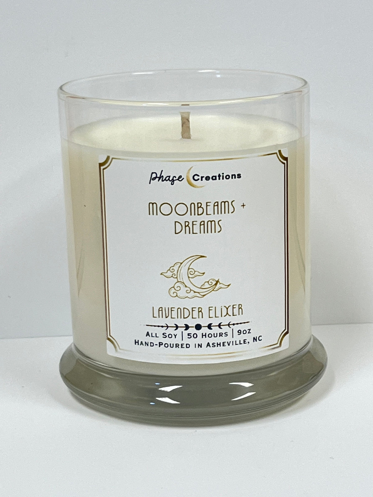 MOONBEAMS + DREAMS ~ Lavender Elixer | 50 Hour ~ Hand-poured premium Soy Candle