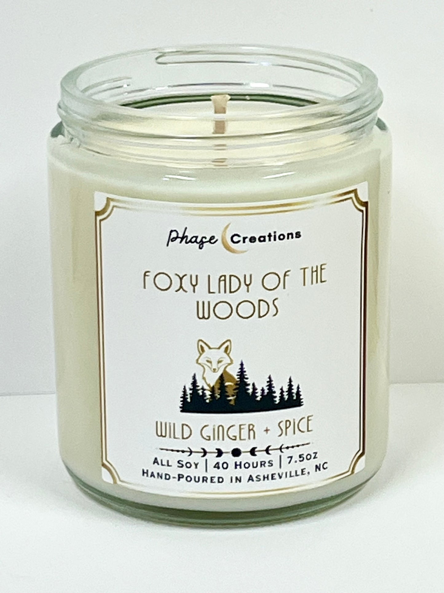 FOXY LADY OF THE WOODS ~ Wild Ginger + Spice | 40 Hour ~ Hand-poured premium Soy Candle