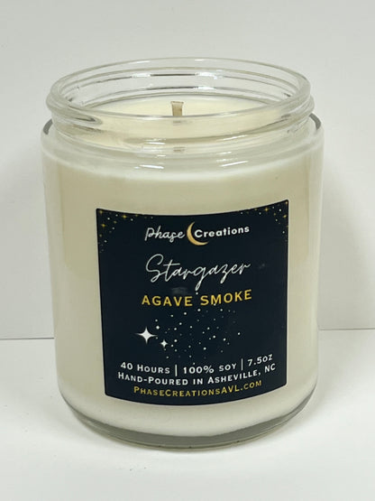 STARGAZER ~ Agave Smoke | 40 Hour ~ Hand-poured premium Soy Candle