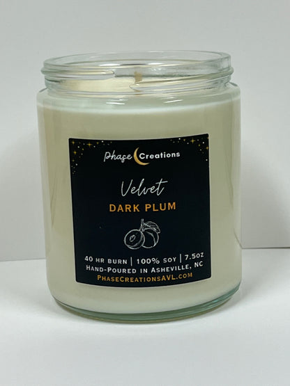 VELVET ~ Dark Plum | Hand-poured Premium Soy Candle