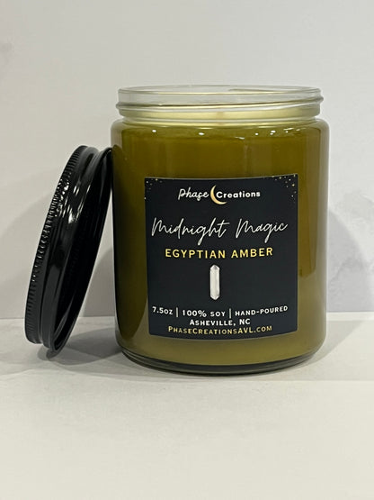 MIDNIGHT MAGIC ~ Egyptian Amber | Hand-poured Premium Soy Candle