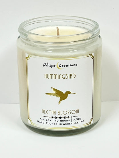 HUMMINGBIRD ~ Nectar Blossom | 40 Hour ~ Hand-poured premium Soy Candle