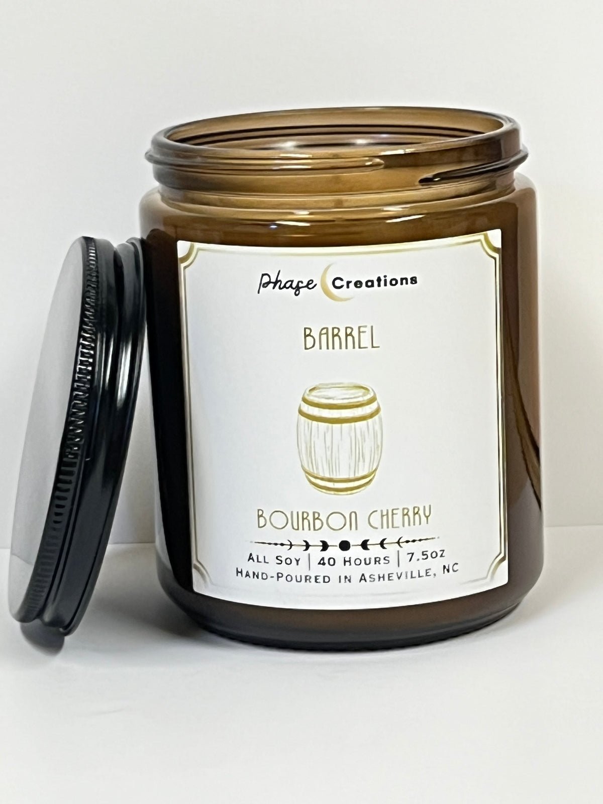 BARREL ~ Bourbon Cherry | 40 Hour ~ Hand-poured premium Soy Candle (c)