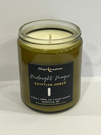 MIDNIGHT MAGIC ~ Egyptian Amber | Hand-poured Premium Soy Candle