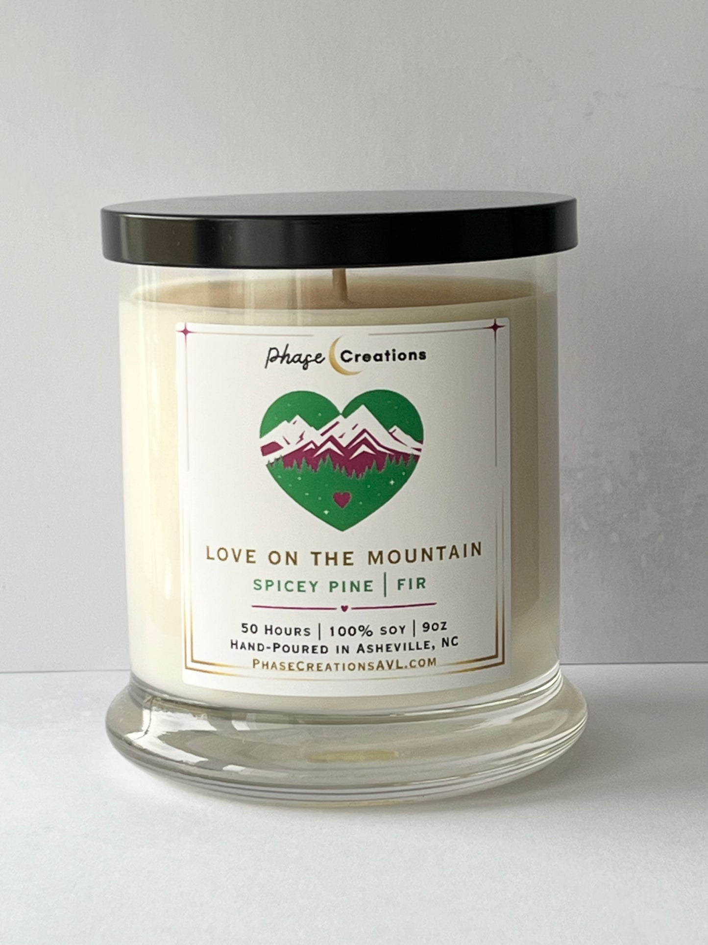 LOVE ON THE MOUNTAINS ~ Spicy Pine + Fir | Hand-poured Premium Soy Candle