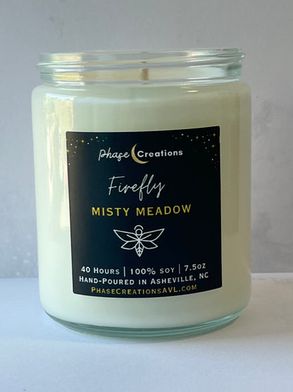 FIREFLY ~ Misty Meadow | 40 Hour ~ Hand-poured premium Soy Candle