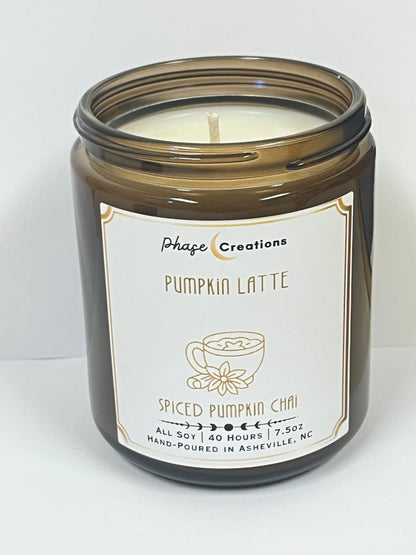 PUMPKIN LATTE ~ Spiced Pumpkin Chai | 40 Hour ~ Hand-poured Premium Soy Candle