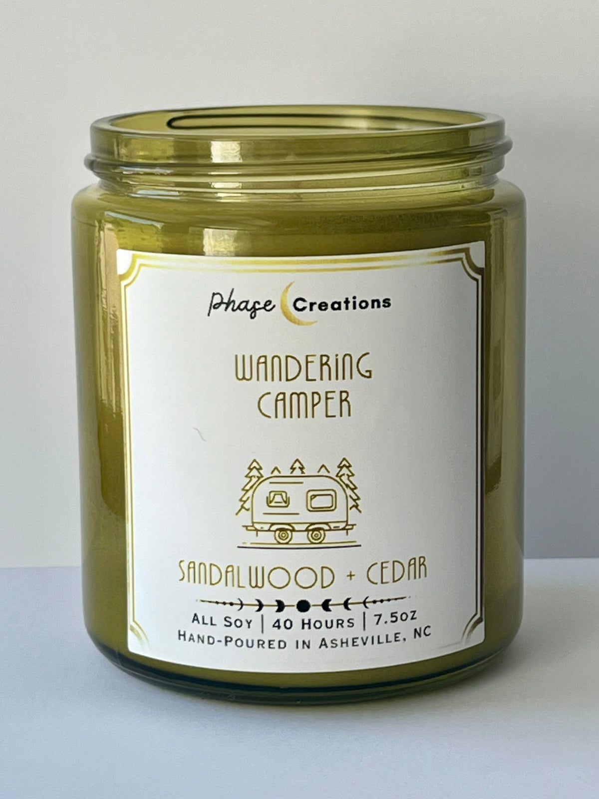 WANDERING CAMPER ~ Sandalwood + Cedar | 40 Hour ~ Hand-poured premium Soy Candle