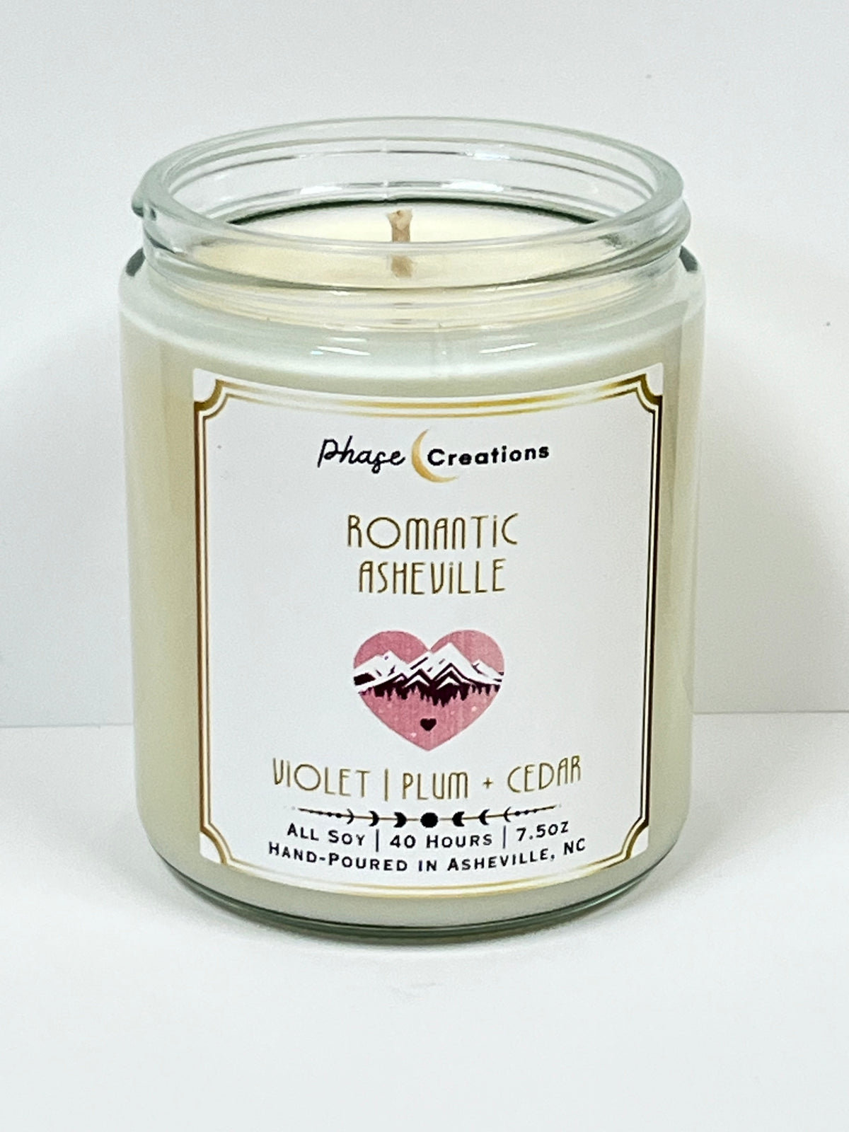 ROMANTIC ASHEVILLE ~ Violet, Plum + Cedar | 40 Hour ~ Hand-poured premium Soy Candle